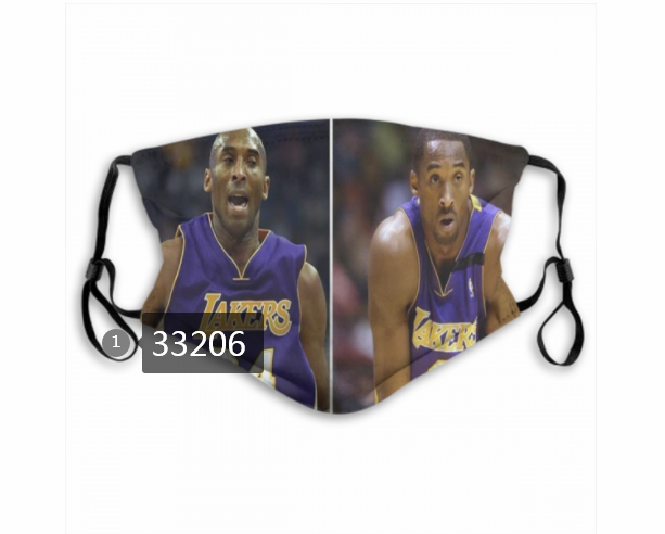 2021 NBA Los Angeles Lakers #24 kobe bryant 33206 Dust mask with filter->nba dust mask->Sports Accessory
